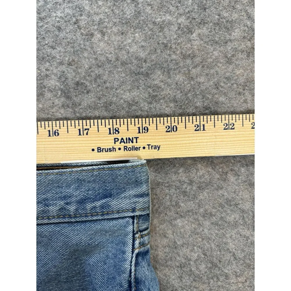 Levi 505 Jeans Men 38X30 Blue Denim 5-Pocket Easy‎ Care Casual Work Wear